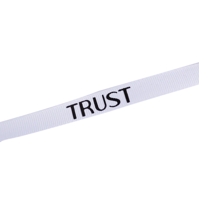 روبان سفید Trust Professional 5 متری با طرح مشکی