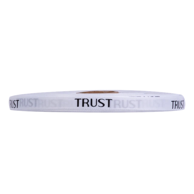 روبان سفید Trust Professional 5 متری با طرح مشکی